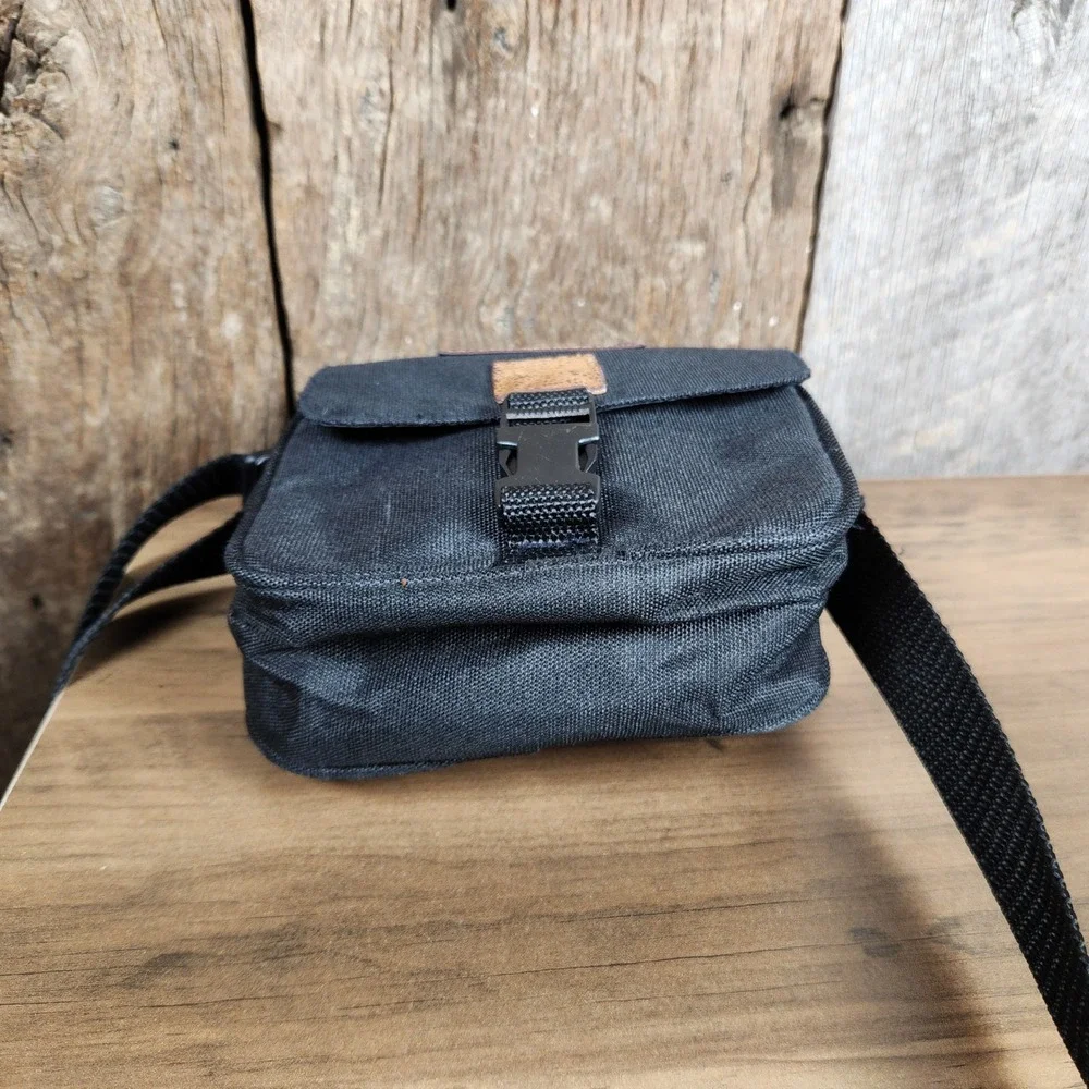 Vintage 90s Eastsport Crossbody Bag Black Small Travel Shoulder Utility Bag